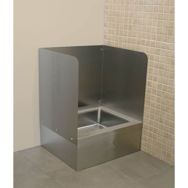 Advance Tabco Three-sided wall wall splash (left, right & back) for 9-OP-20 & 9-OP-40 mop sink (field installed by others)