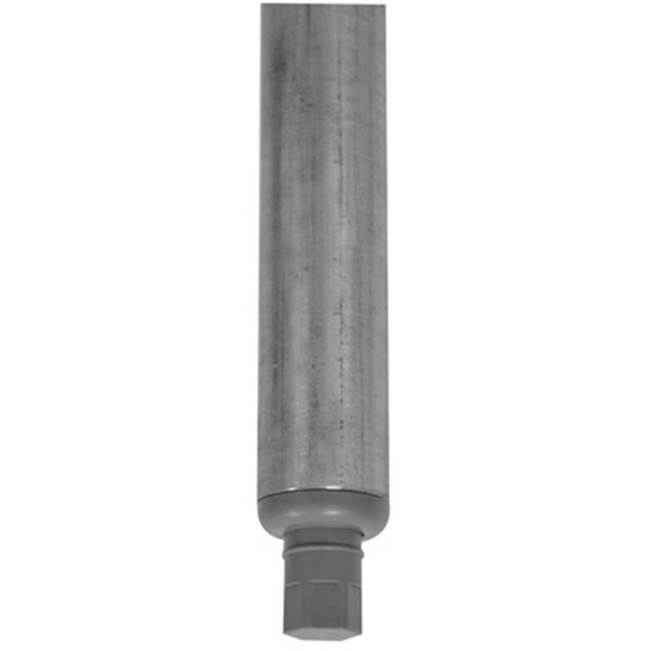 Advance Tabco Replacement galavanized leg with plastic bullet foot