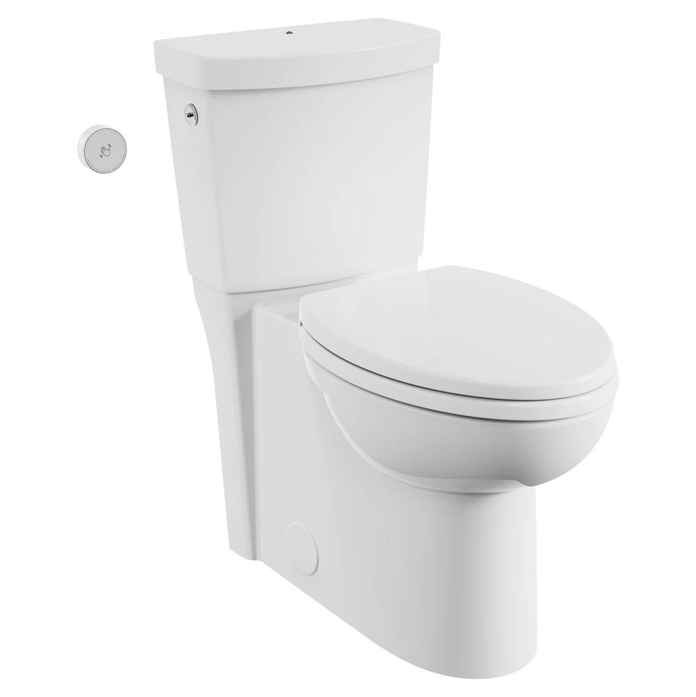 American Standard Cadet® Touchless Chair Height Elongated Skirted Toilet with Seat and Locking Device