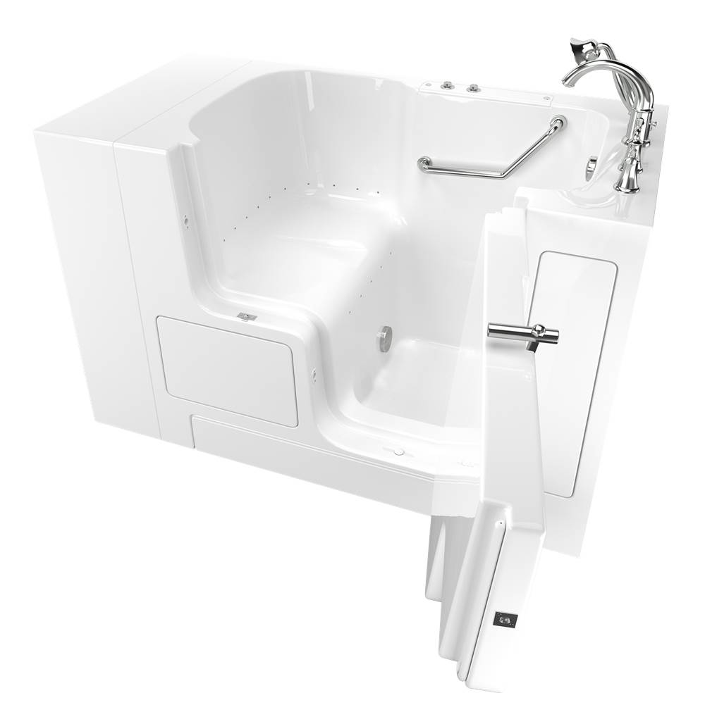 American Standard Gelcoat Value Series 32 x 52 -Inch Walk-in Tub With Air Spa System - Right-Hand Drain With Faucet
