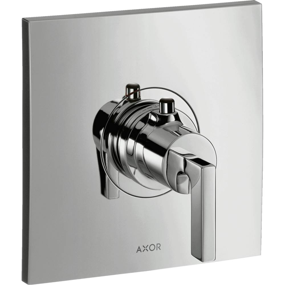 Axor Citterio Thermostatic Trim HighFlow with Lever Handle in Brushed Gold Optic