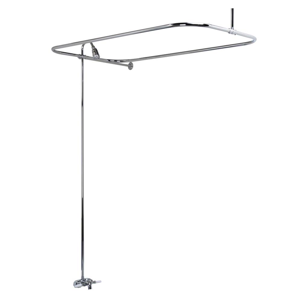 Barclay Converto Shower w/54'' Rect Rod, Fct, Riser, Polished Chrome