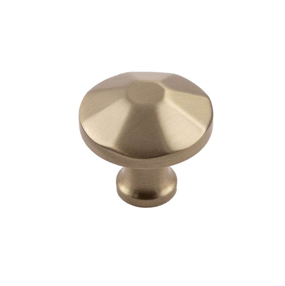 Belwith Keeler Facette Collection Knob 1-3/8 Inch Diameter Champagne Bronze Finish