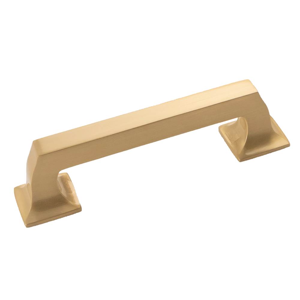 Belwith Keeler Studio II Collection Pull 3-3/4 Inch (96mm) Center to Center Brushed Golden Brass Finish