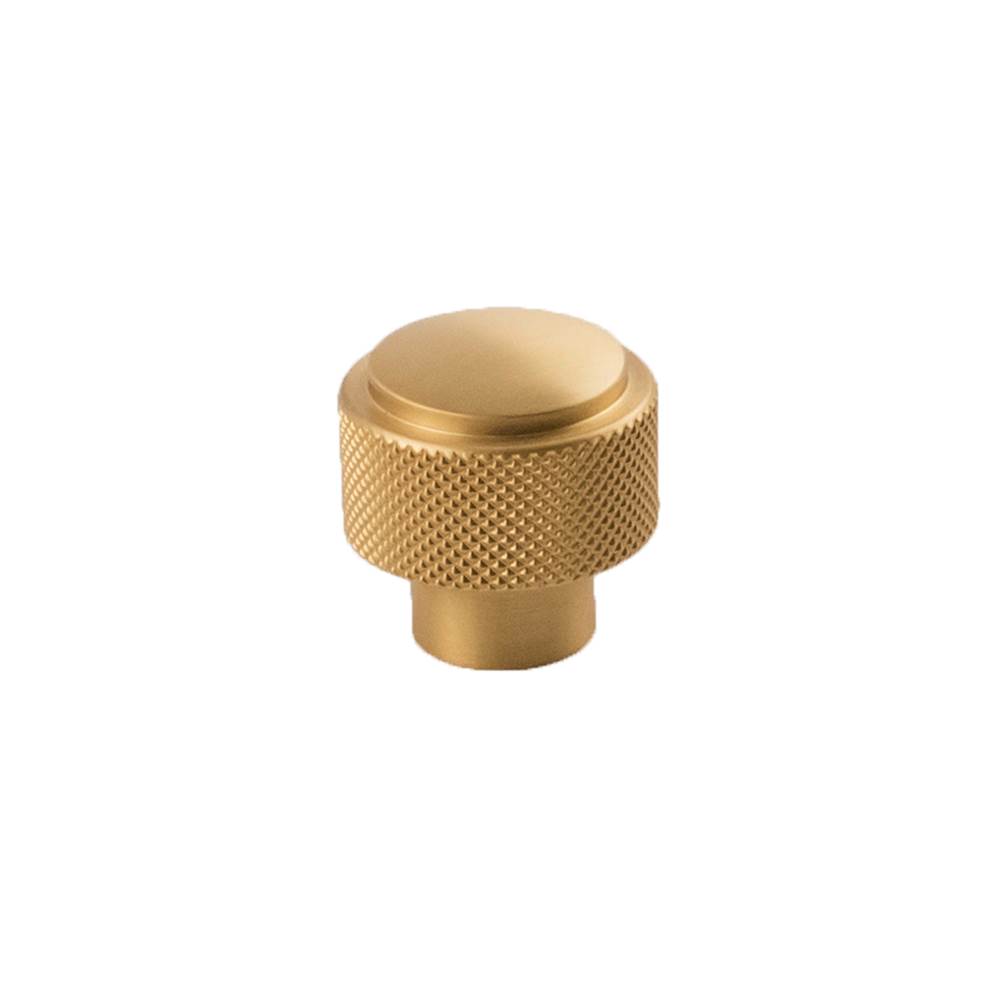 Belwith Keeler Verge Collection Knob 1-3/16 Inch Diameter Brushed Golden Brass Finish