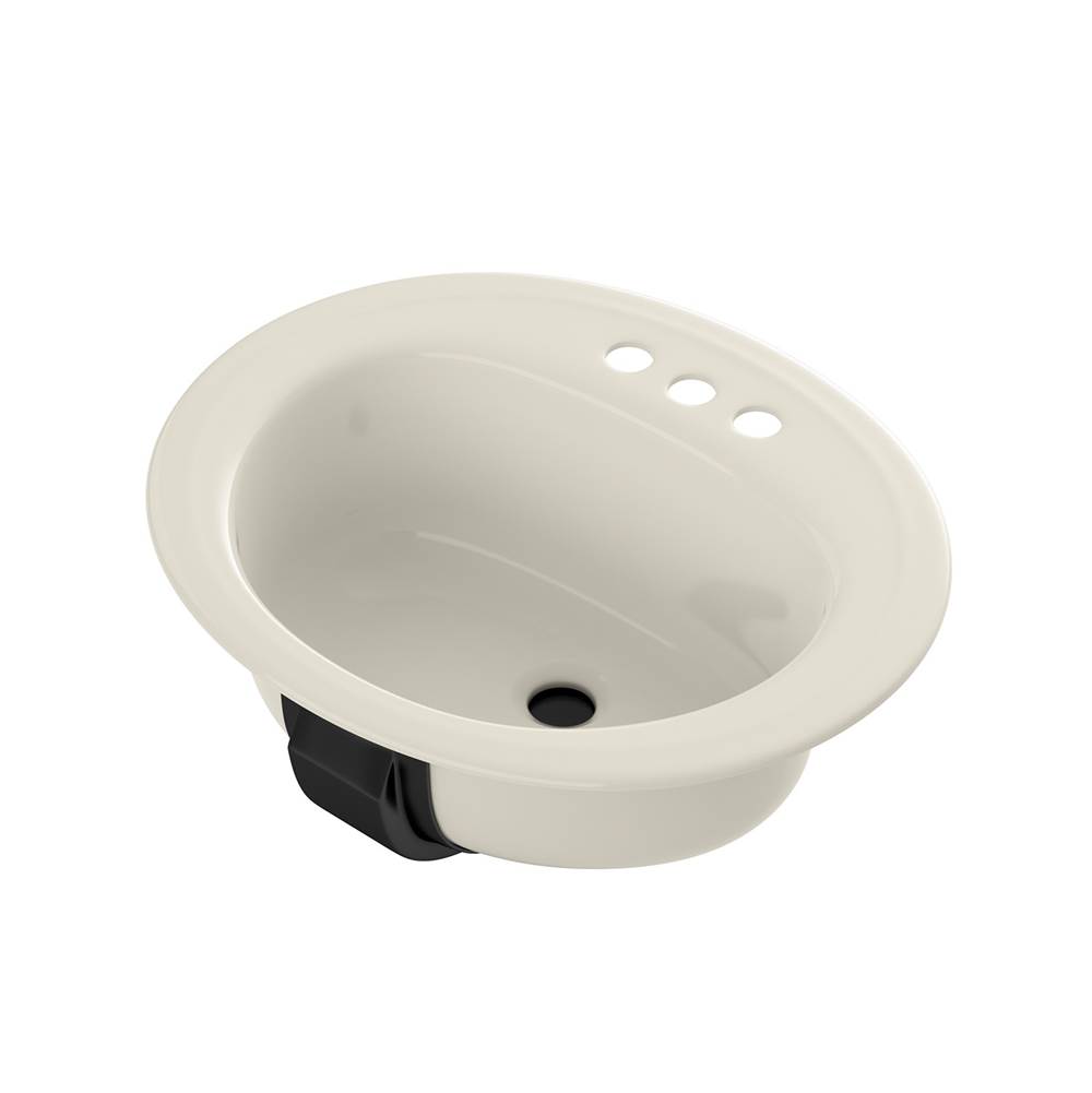 Bootz Anderson Oval Self Rimming Centerset Punch Studs Without Soap Depressions Bathroom Sink
