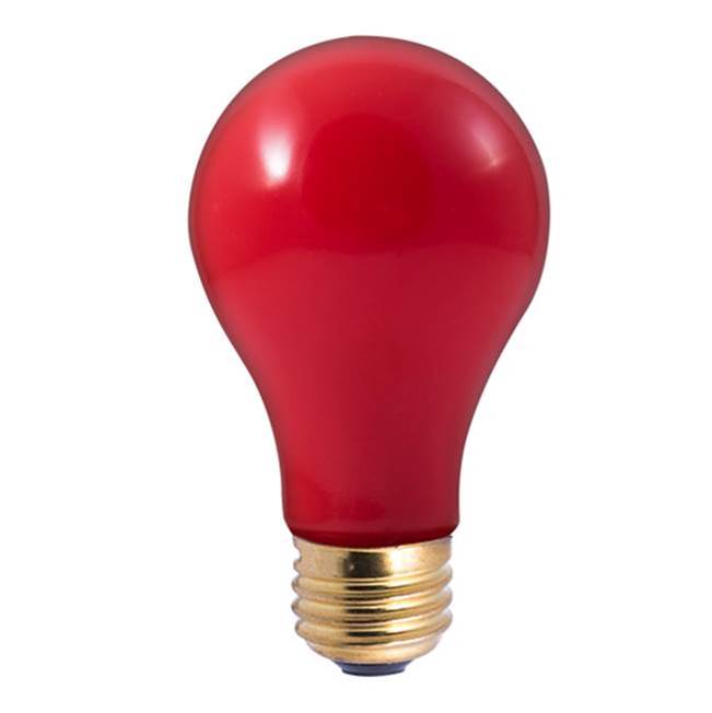Bulbrite 40W A19 Party Bulb Ceramic Red E26 120V