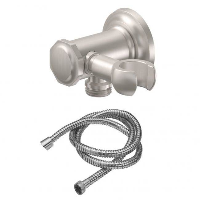 California Faucets Swivel Wall Mounted Handshower Kit - Concave Base & Hex Cap