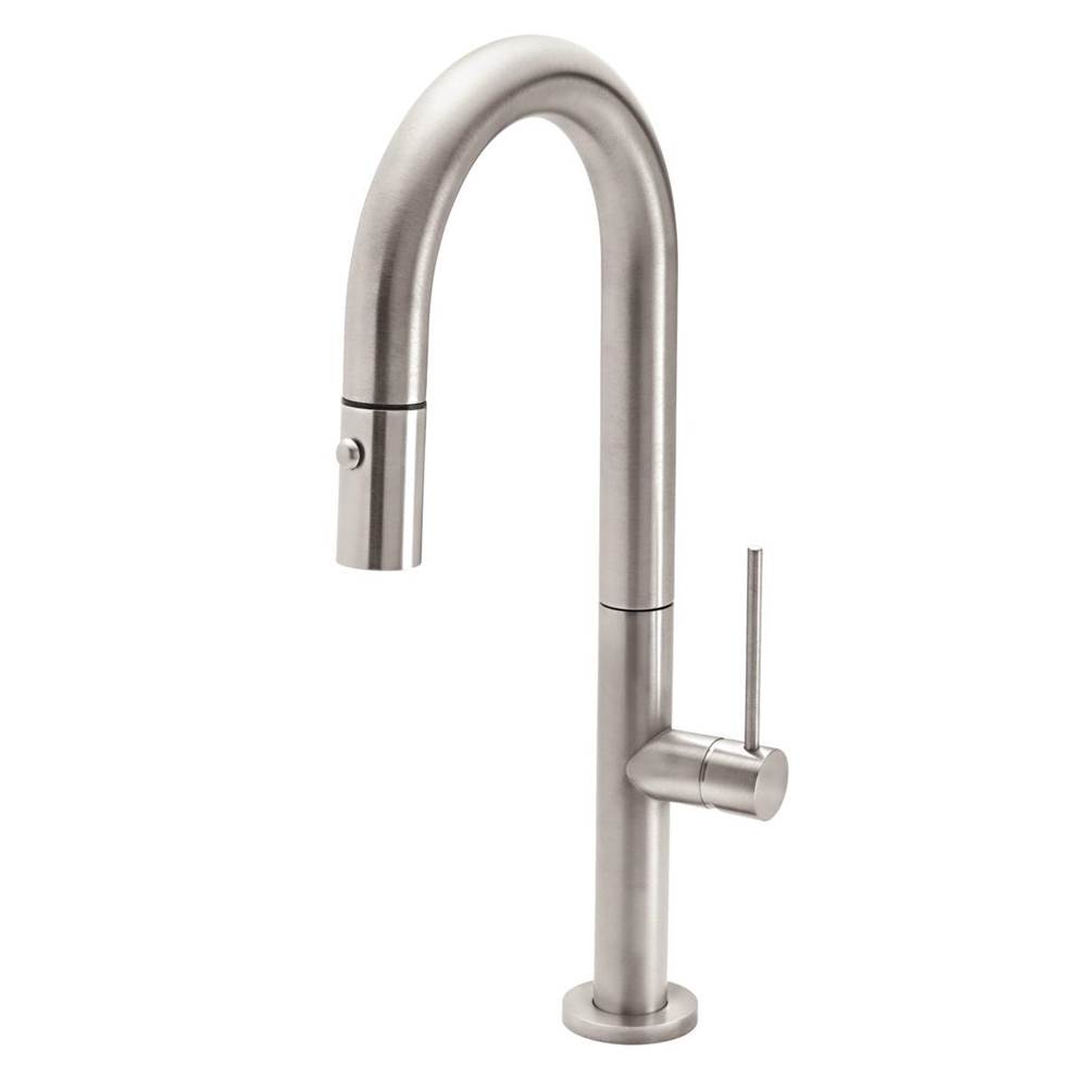 California Faucets Pull-Down Prep/Bar Faucet with Button Sprayer