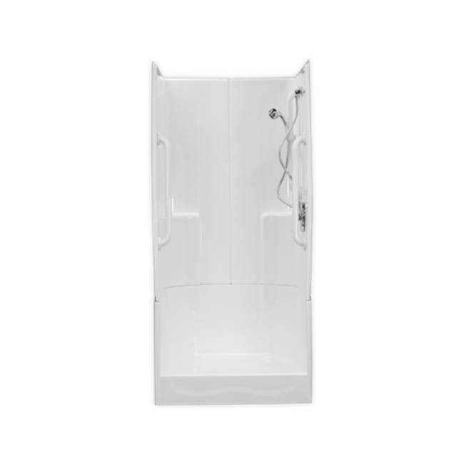 Clarion Bathware 36'' 3-Piece Shower W/ 7'' Threshold - Center Drain