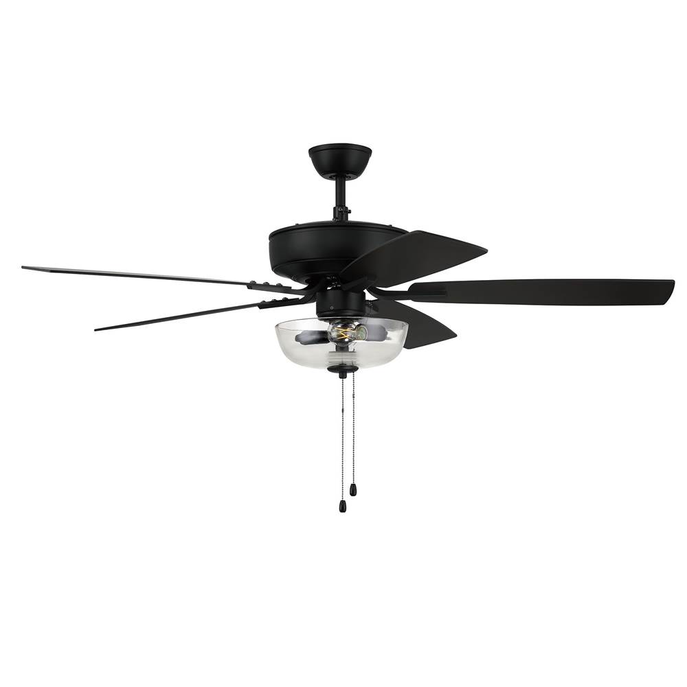 Craftmade 52'' Pro Plus Fan with Clear Bowl Light Kit and Blades