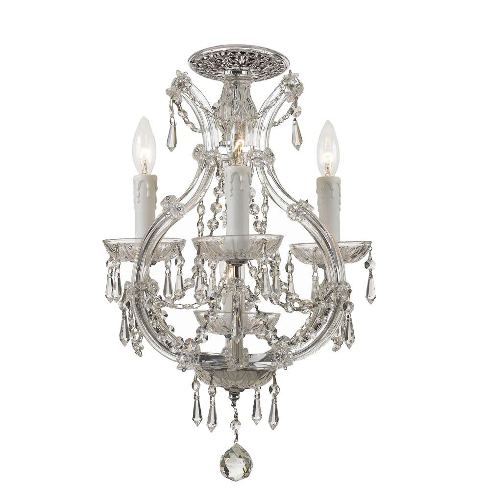 Crystorama Maria Theresa 4 Light Spectra Crystal Polished Chrome Ceiling Mount