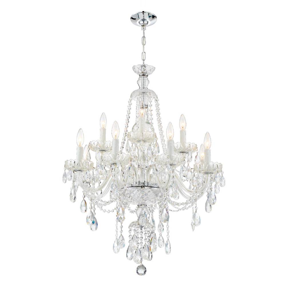 Crystorama Candace 12 Light Spectra Crystal Polished Chrome Chandelier