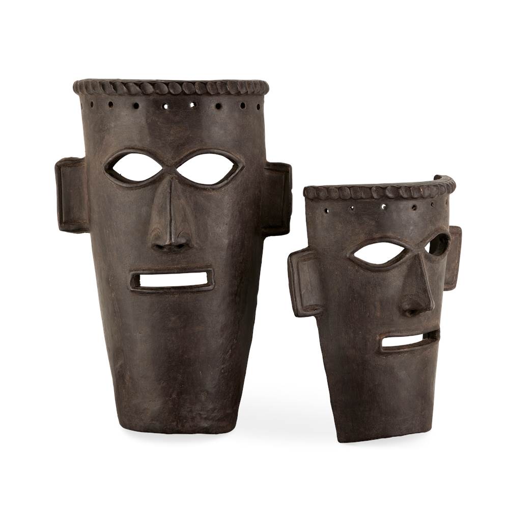Currey And Company Etu Black Mask Set of 2
