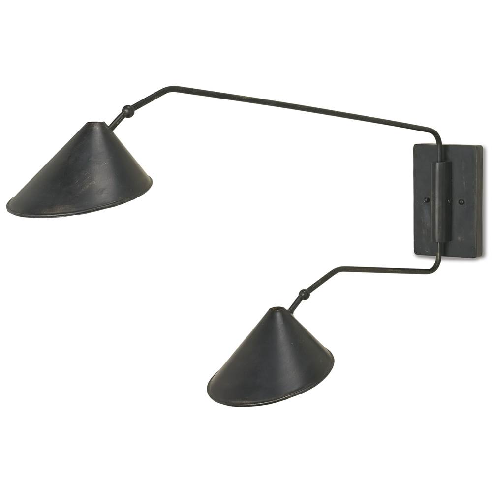 Currey And Company Serpa Double Wall Sconce