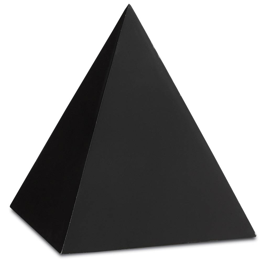 Currey And Company Black Large Concrete Pyramid