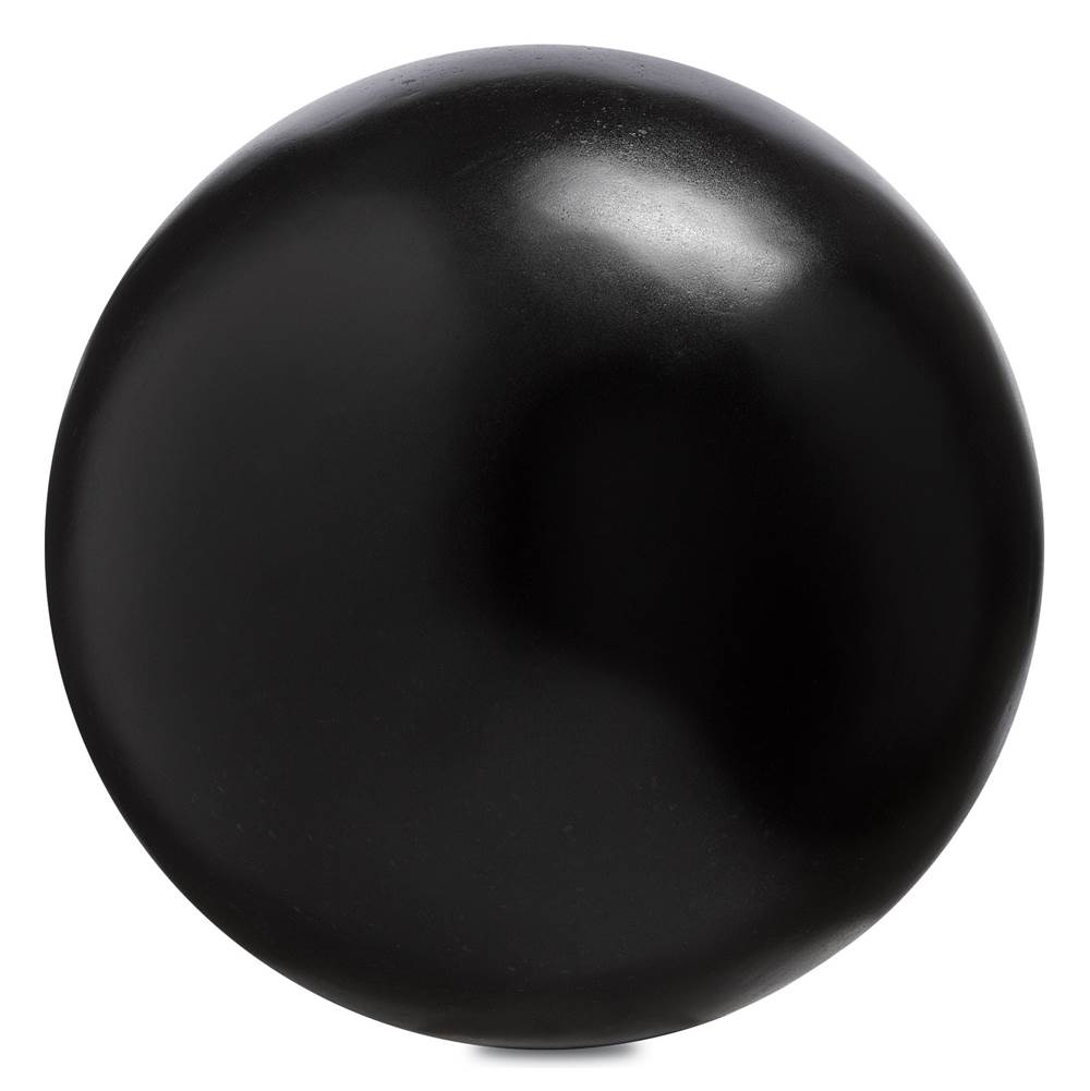 Currey And Company Black Large Concrete Ball