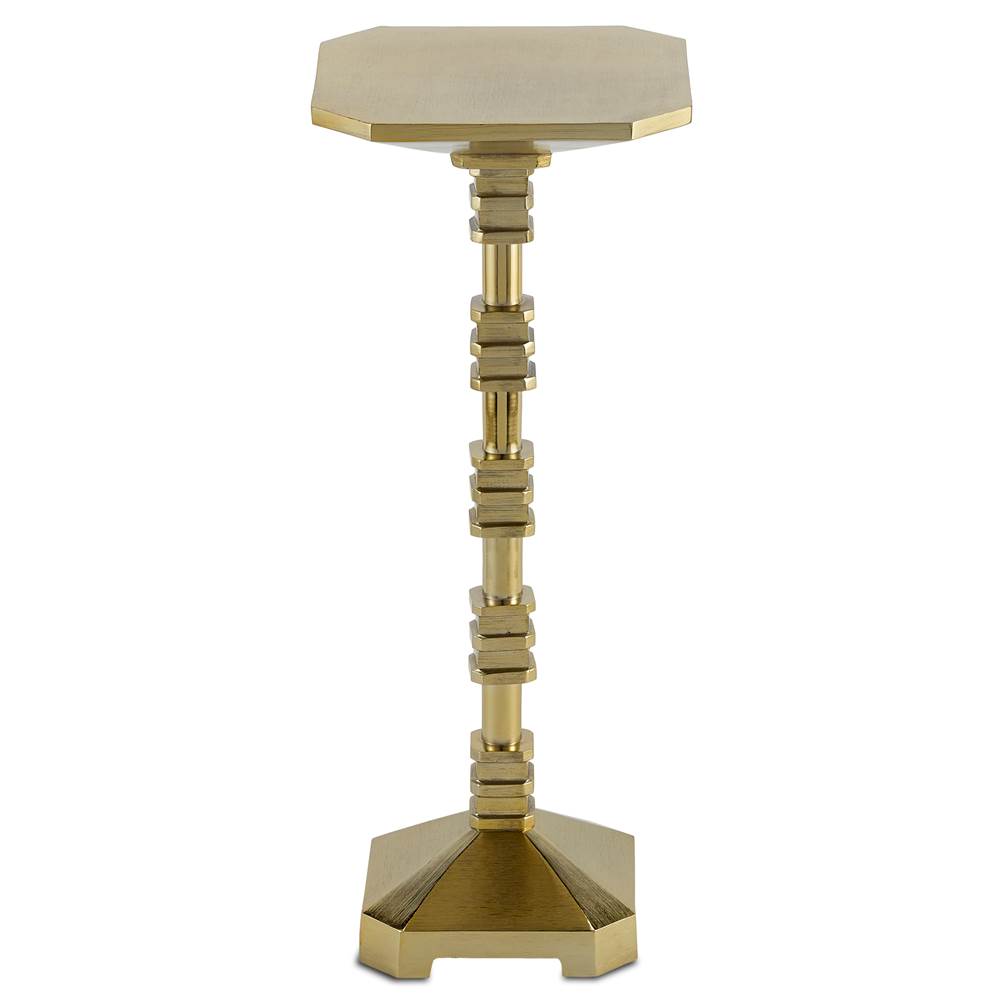 Currey And Company Pilare Gold Drinks Table