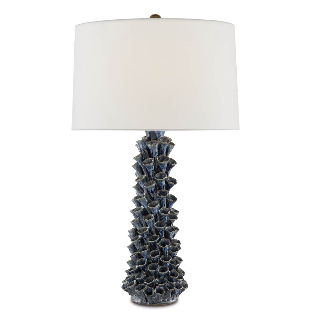 Currey And Company Sunken Blue Table Lamp