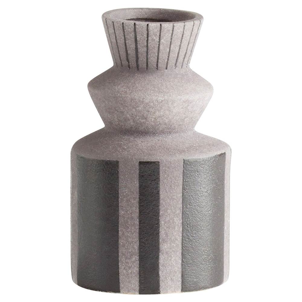 Cyan Designs Erebus Vase - Grey -Small