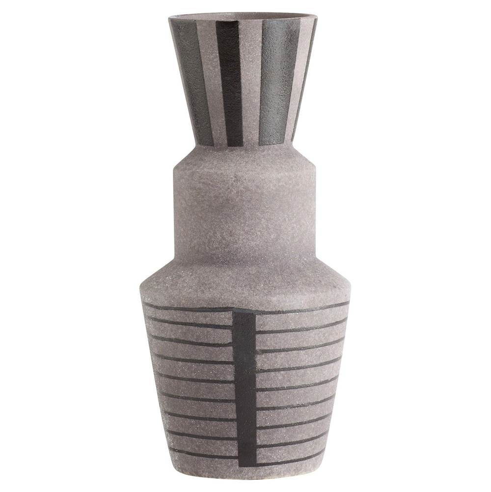 Cyan Designs Erebus Vase - Grey -Large