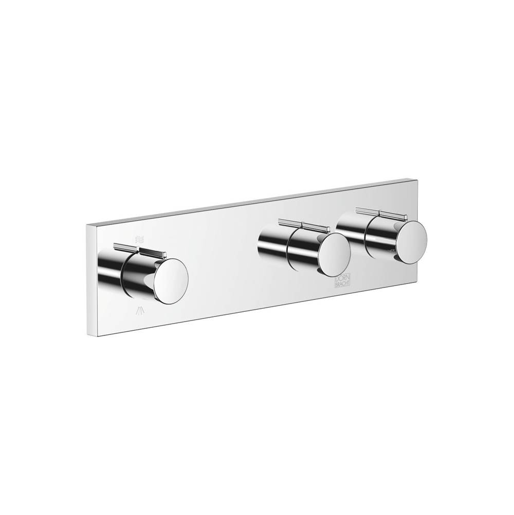 Dornbracht Symetrics Volume Control With Two Volume Controls With Diverter For Wall-Mounted Installation In Polished Chrome