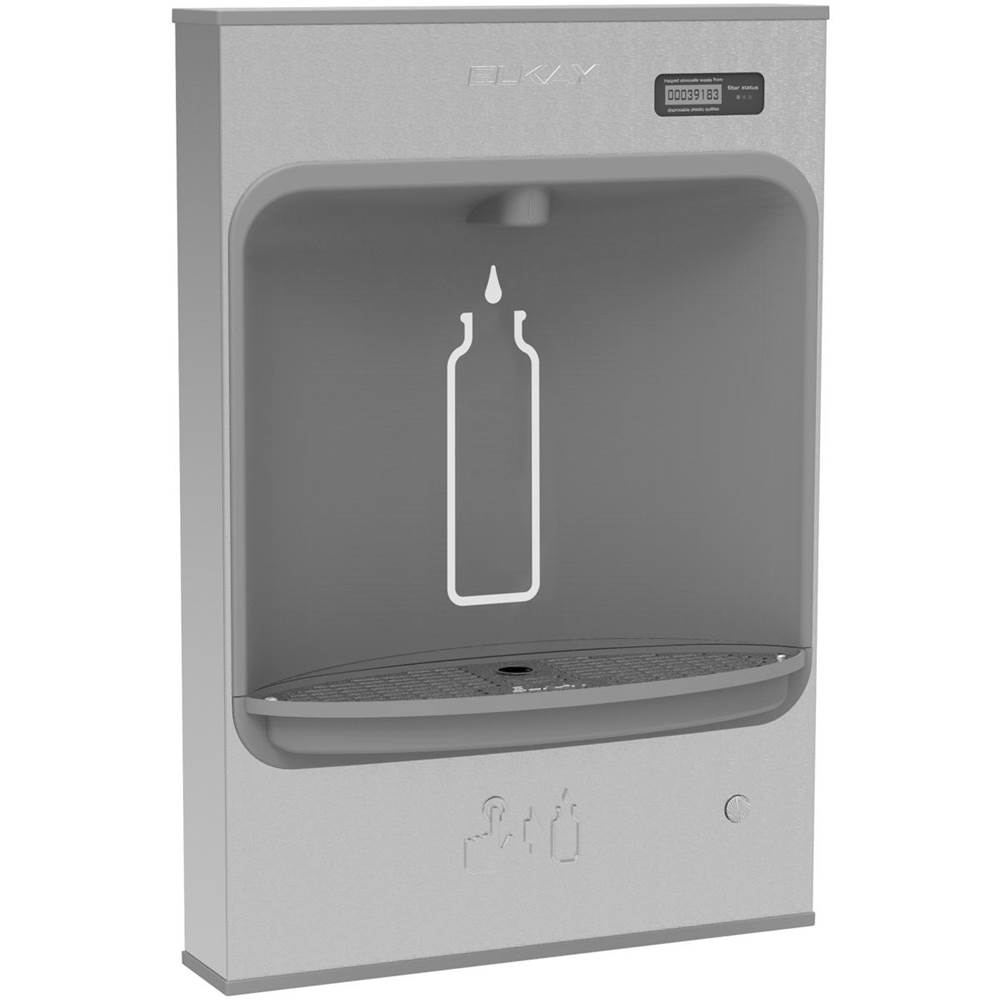 Elkay ezH2O Mechanical Bottle Filling Station Surface Mount, Battery Powered Filtered Non-Refrigerated Stainless