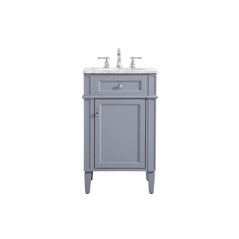 Elegant Lighting 21 Inch Single Bathroom Vanity In Grey