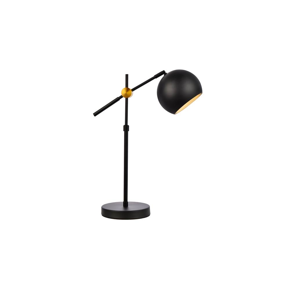 Elegant Lighting Forrester 1 light black table lamp