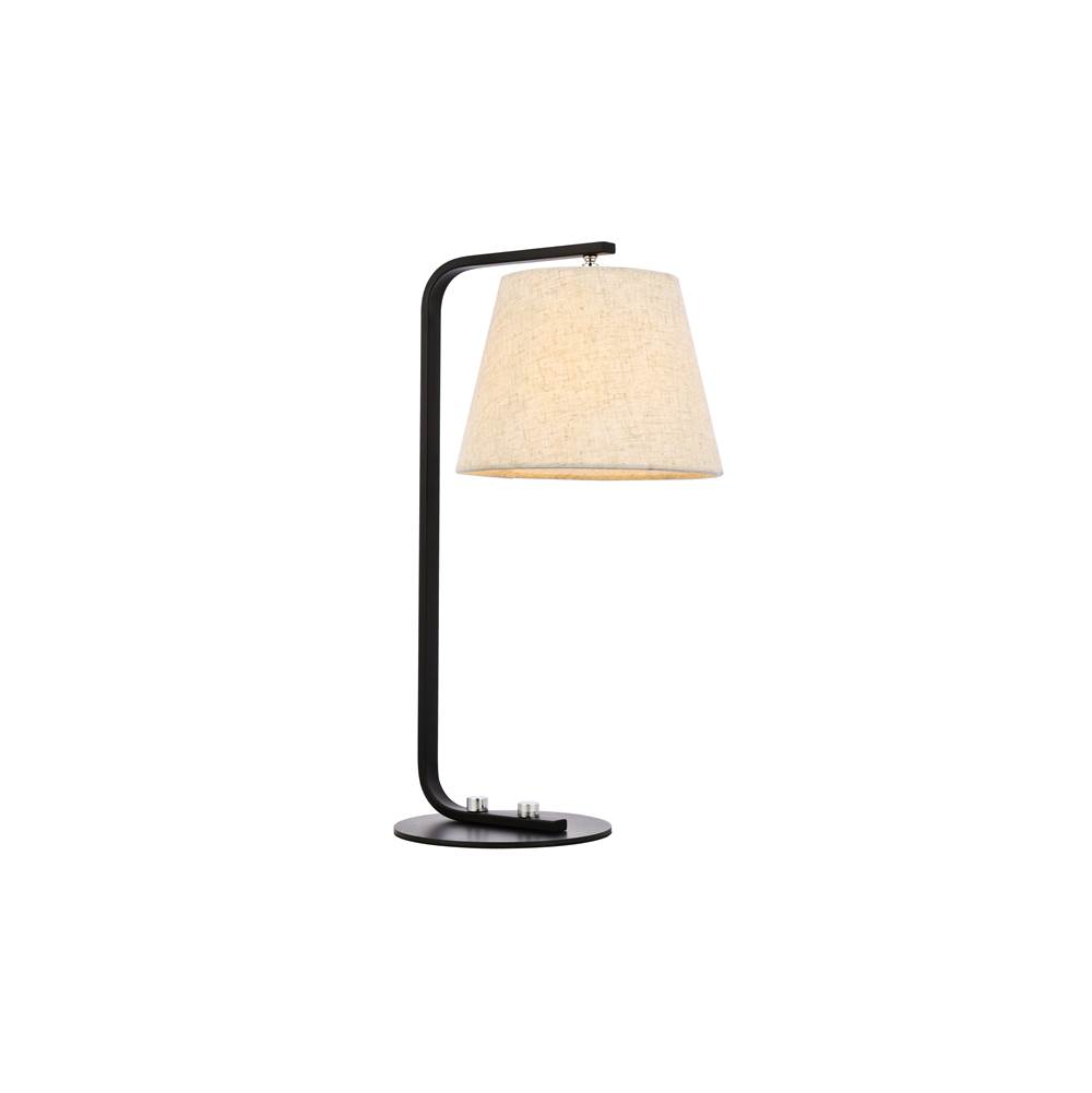 Elegant Lighting Tomlinson 1 light black table lamp