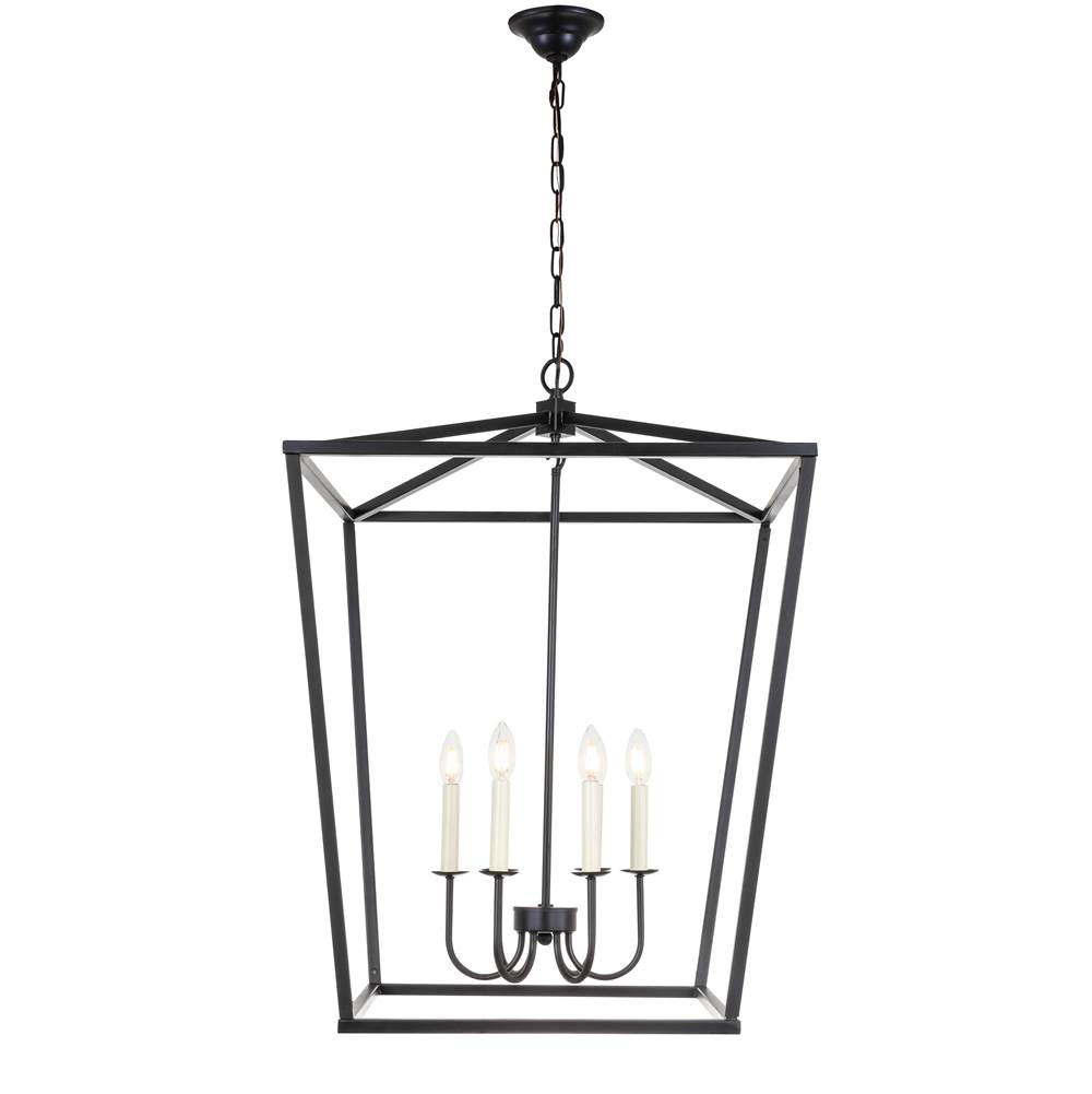 Elegant Lighting Maddox 6 light Black chandelier