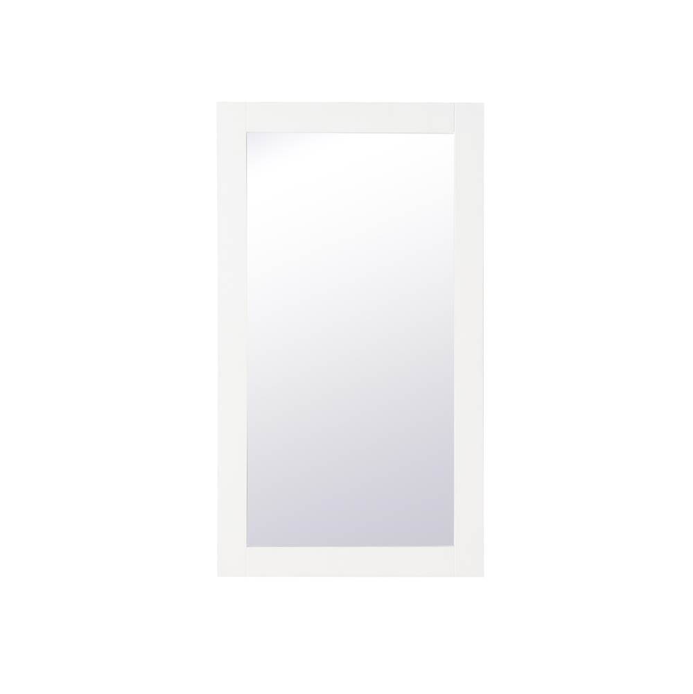 Elegant Lighting Aqua Rectangle Vanity Mirror 18 Inch In White