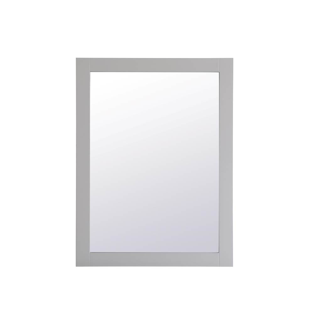 Elegant Lighting Aqua Rectangle Vanity Mirror 27 Inch In Grey