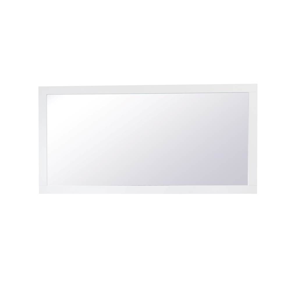 Elegant Lighting Aqua Rectangle Vanity Mirror 72 Inch In White