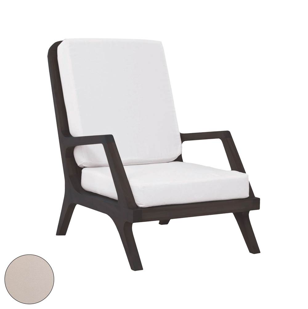 Elk Home Teak Garden Lounge Chair Cushions in Cream