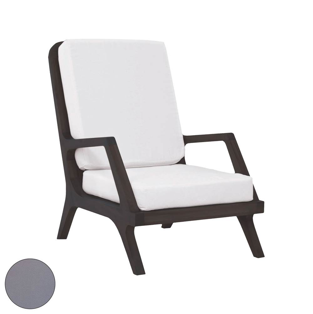 Elk Home Teak Garden Lounge Chair Cushions in Grey