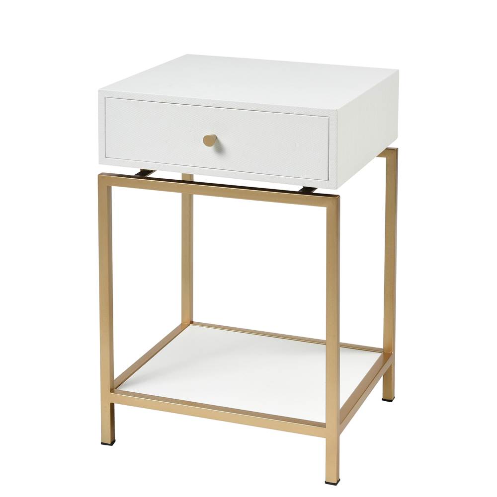 Elk Home Clancy Accent Table - White