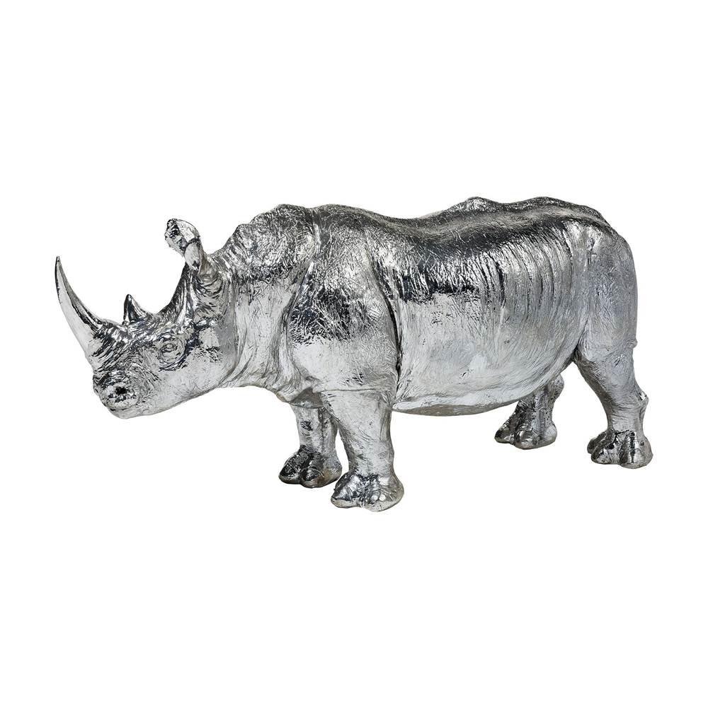 Elk Home Silver Rhino Sculpture