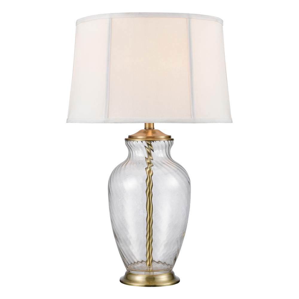Elk Home Remmy 28'' High 1-Light Table Lamp - Antique Brass