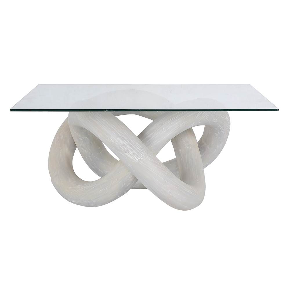 Elk Home Knotty Coffee Table - White