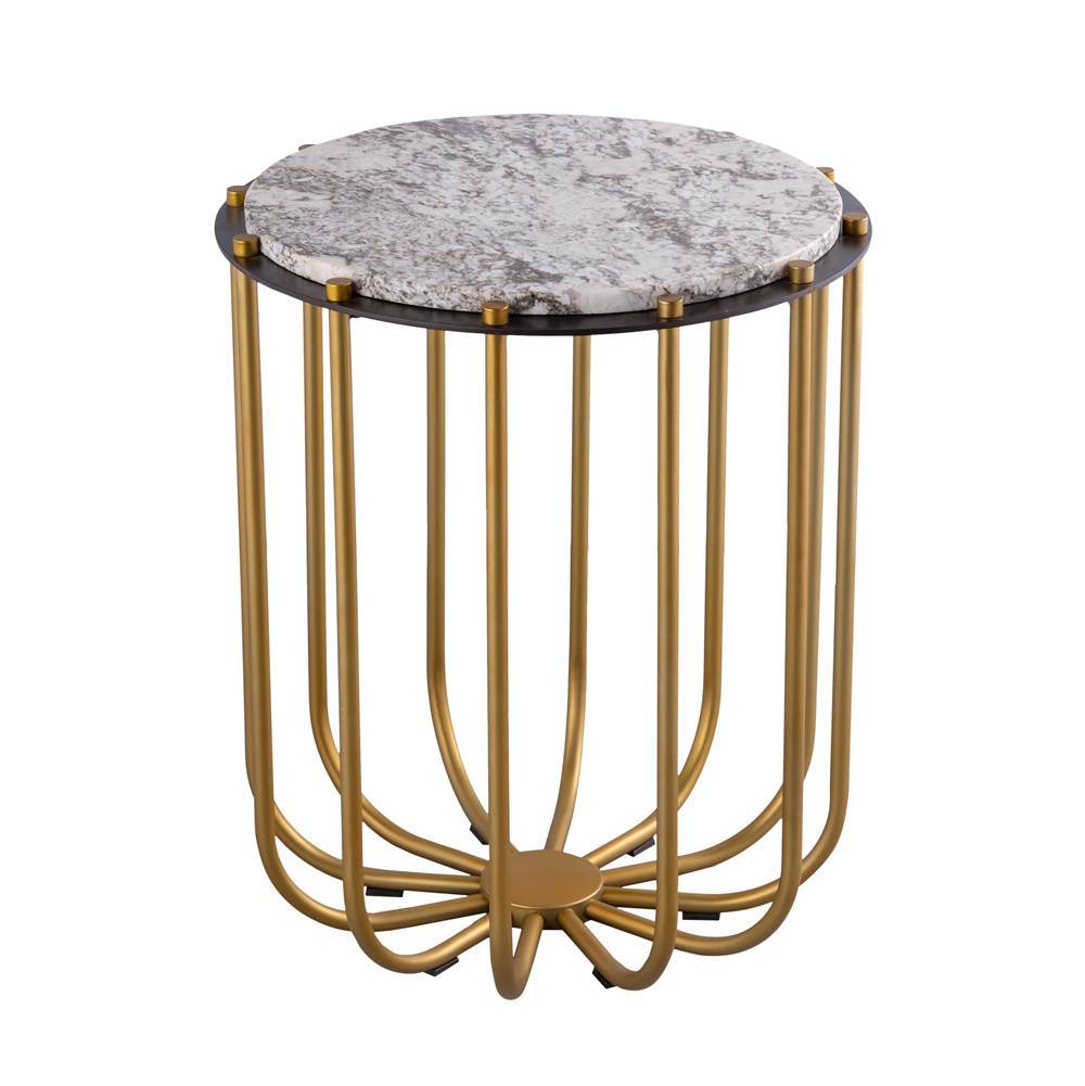 Elk Home Demille Accent Table - Satin Brass