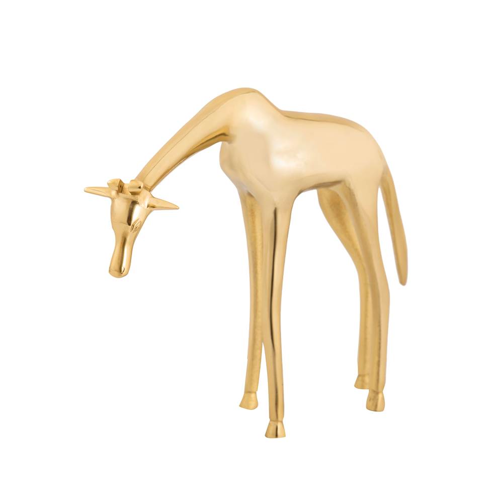 Elk Home Brass Giraffe Sculpture - Small