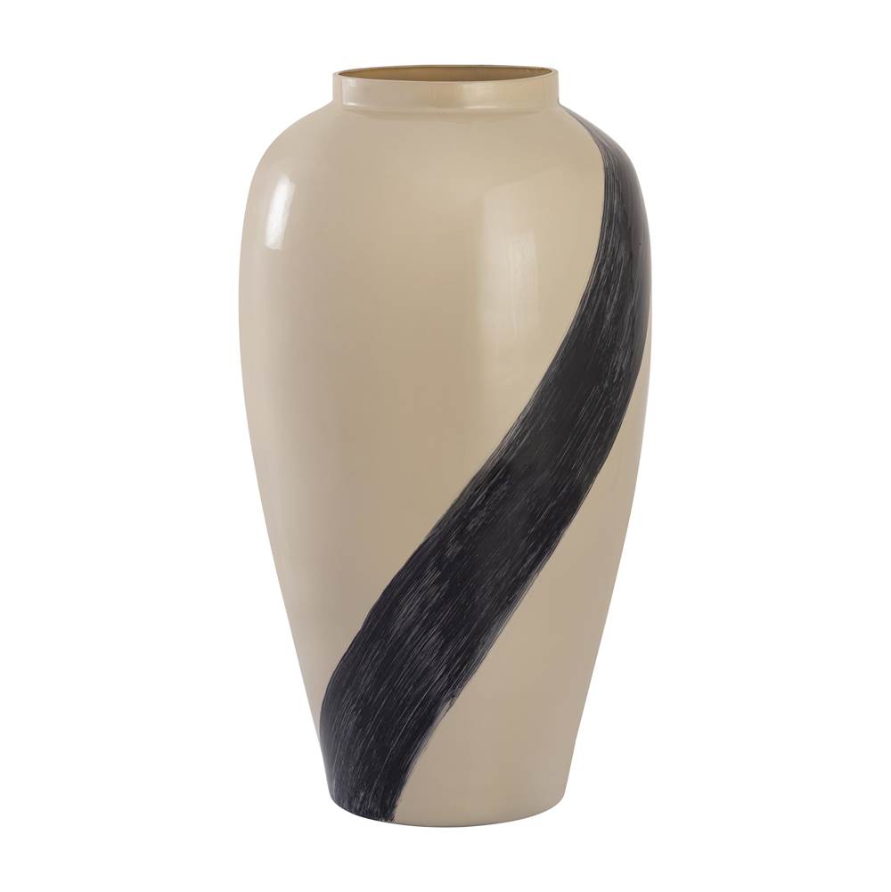 Elk Home Brushstroke Vase - Small Cream