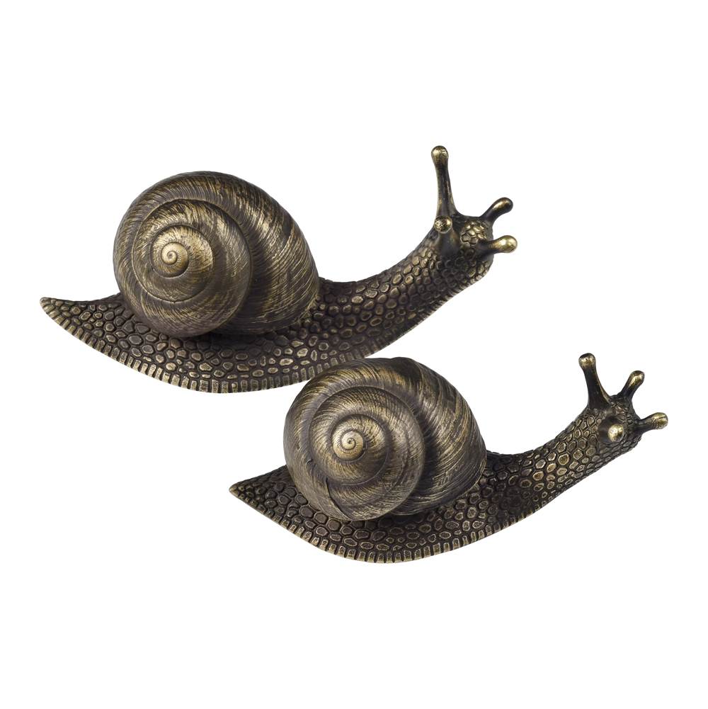 Elk Home Snail Object - Set of 2 - Bronze