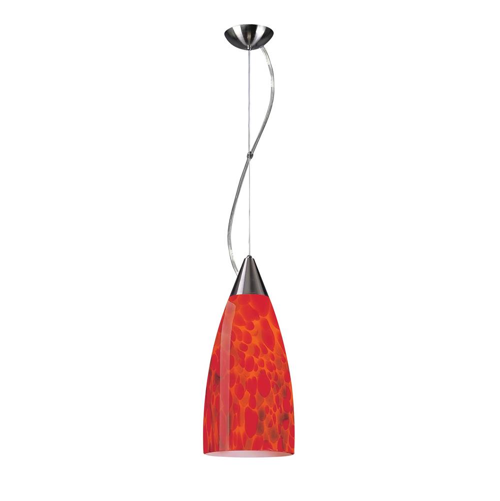 Elk Lighting Pendaglio Collection Fire Red Glass