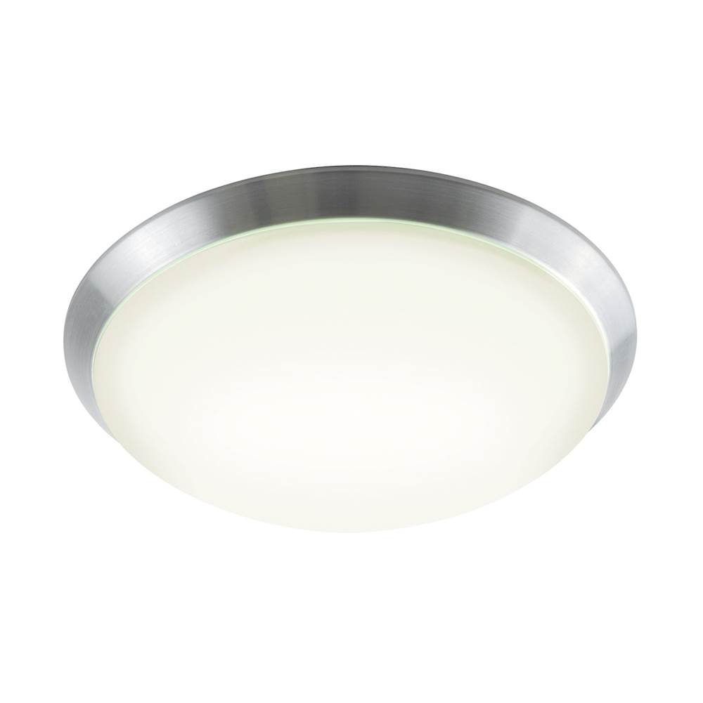 Elk Lighting Luna 36-Light Flush Mount in Brushed Aluminum with Polycarbonate Diffuser - Integrated LED - Small