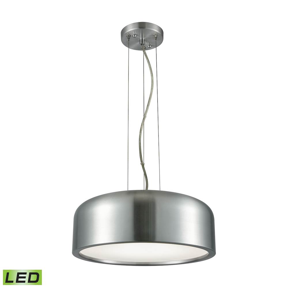Elk Lighting Kore 1-Light Pendant in Aluminum With Acrylic Diffuser - Integrated LED