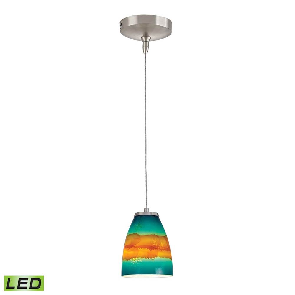Elk Lighting Low Voltage 1-Light Mini Pendant in Brushed Nickel