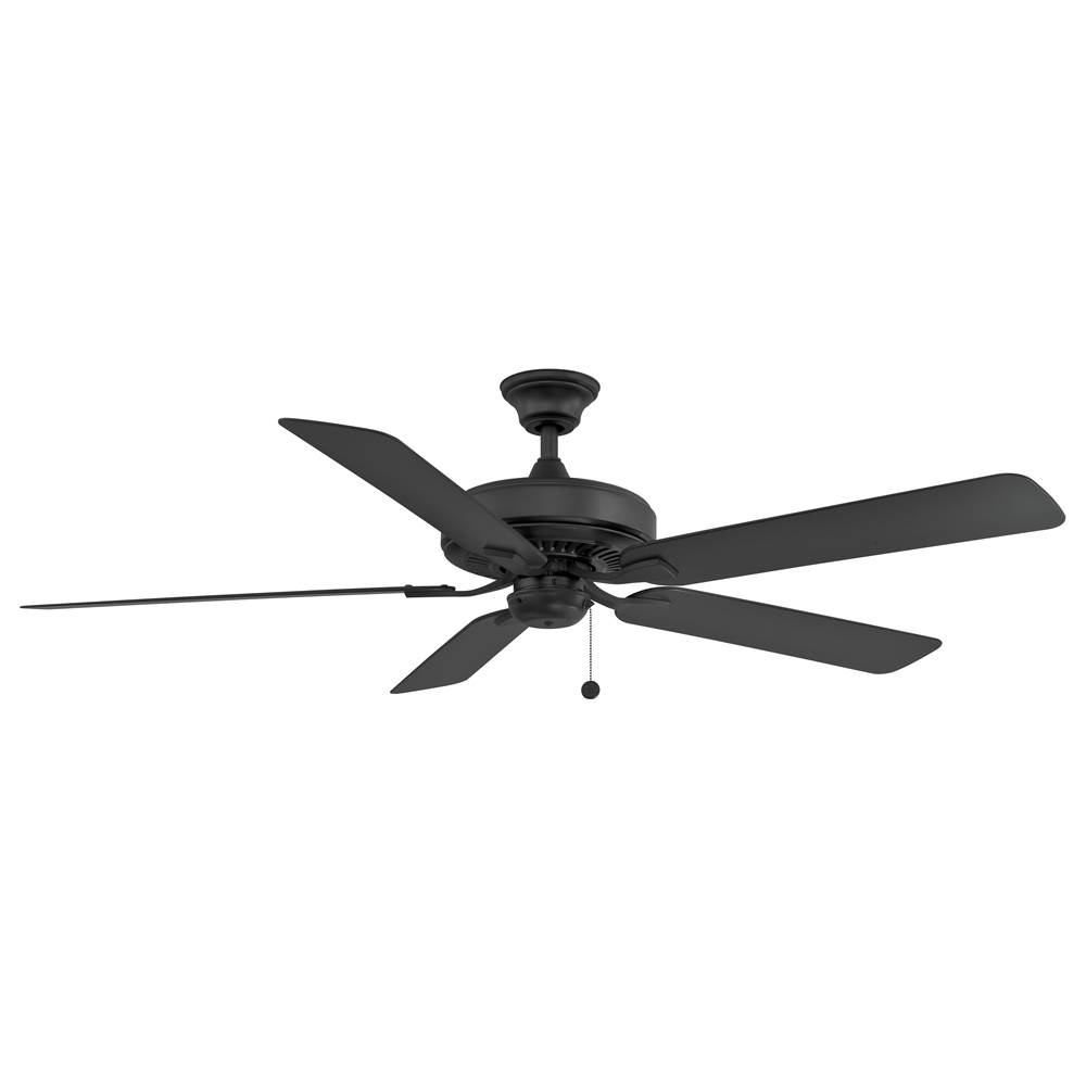 Fanimation Edgewood 60 inch Indoor/Outdoor Ceiling Fan with Black Blades - Black