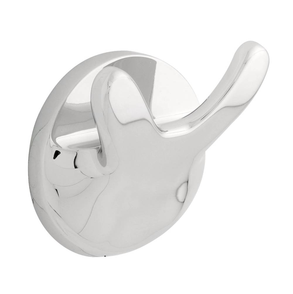 Franklin Brass Astra Double-Robe Hook, Polished Chrome